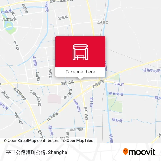 亭卫公路漕廊公路 map