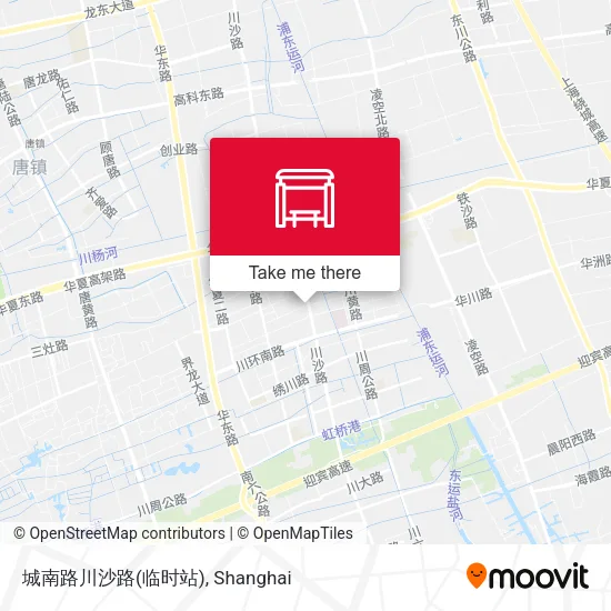 城南路川沙路(临时站) map