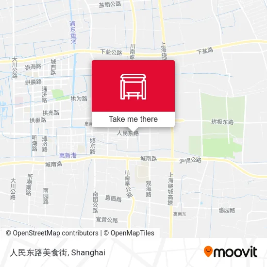 人民东路美食街 map
