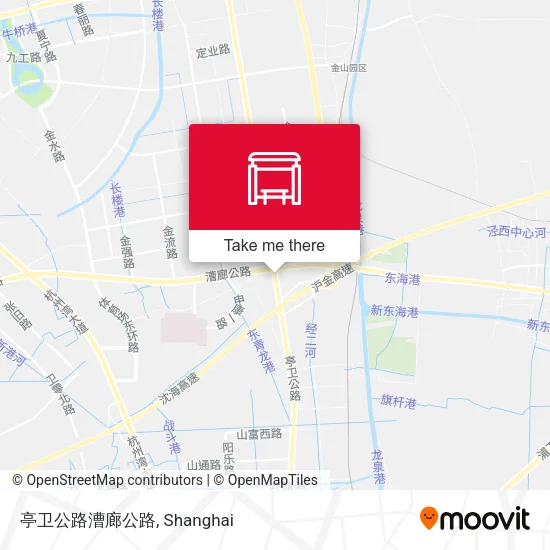 亭卫公路漕廊公路 map
