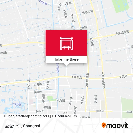 盐仓中学 map