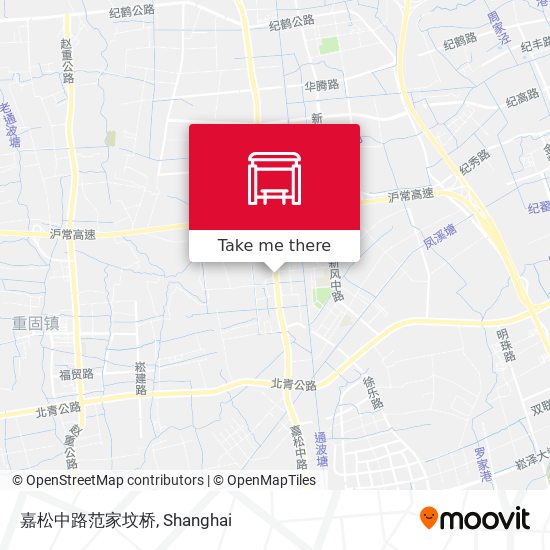 嘉松中路范家坟桥 map