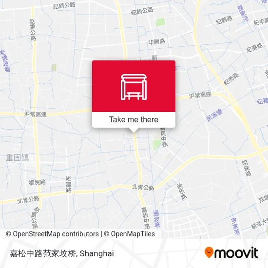 嘉松中路范家坟桥 map