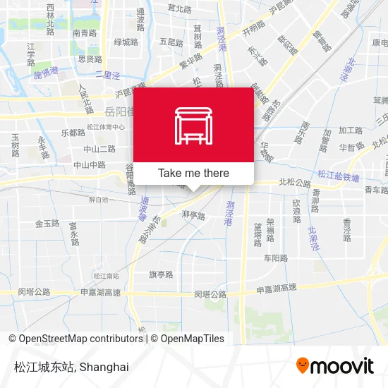 松江城东站 map