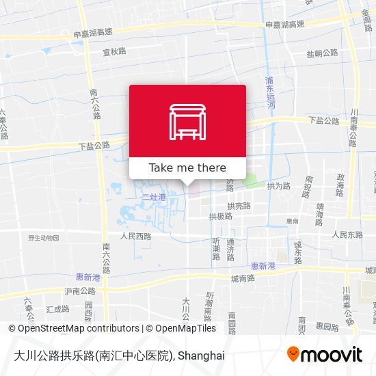大川公路拱乐路(南汇中心医院) map