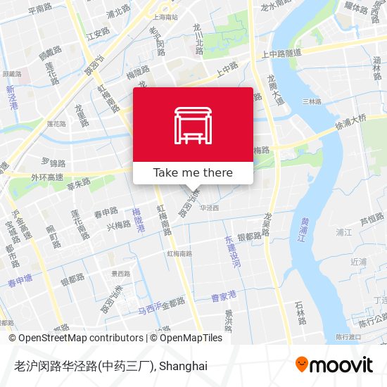 老沪闵路华泾路(中药三厂) map