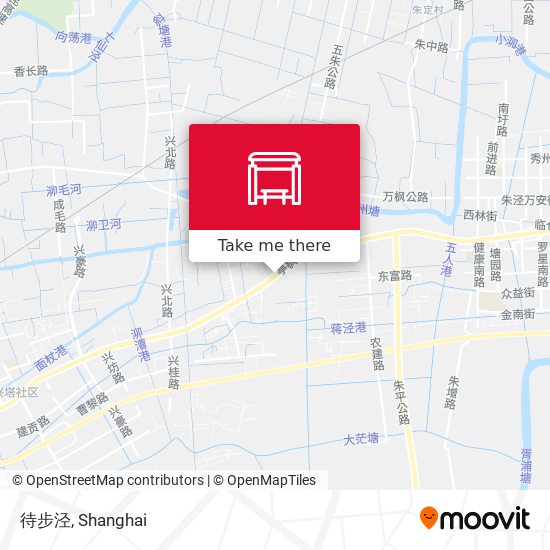 待步泾 map