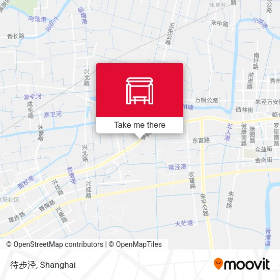 待步泾 map
