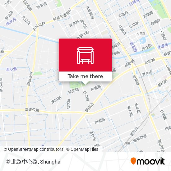 姚北路中心路 map