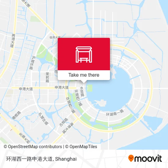 环湖西一路申港大道 map