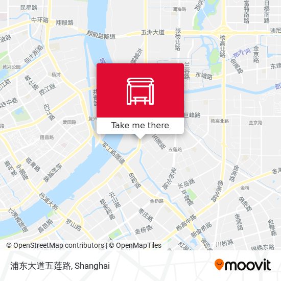 浦东大道五莲路 map