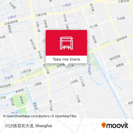川沙路迎宾大道 map