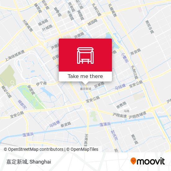 嘉定新城 map