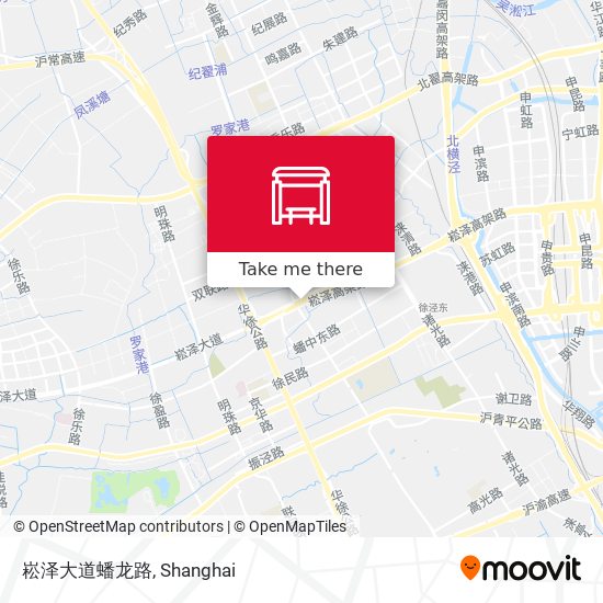 崧泽大道蟠龙路 map