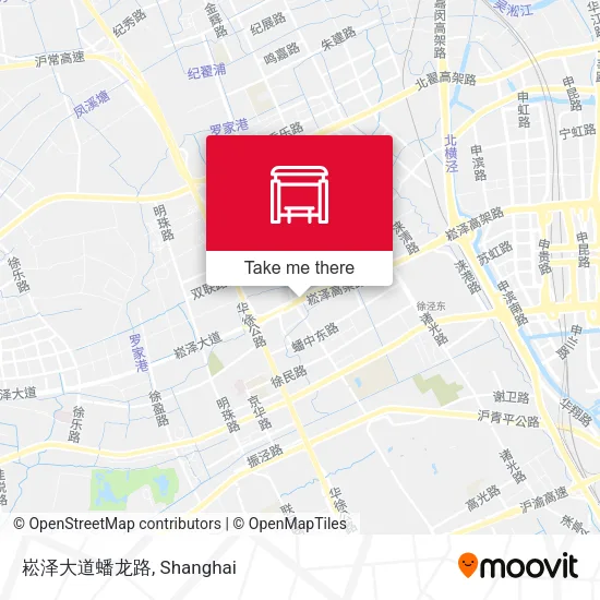崧泽大道蟠龙路 map