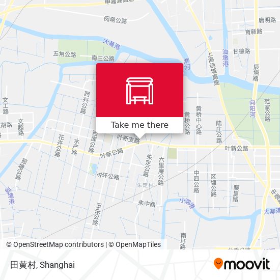 田黄村 map