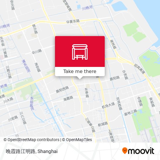 晚霞路江明路 map