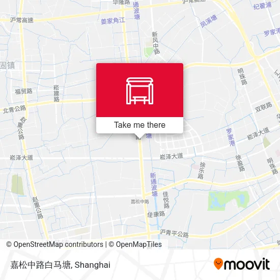 嘉松中路白马塘 map