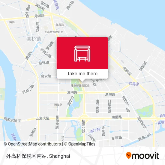 外高桥保税区南站 map