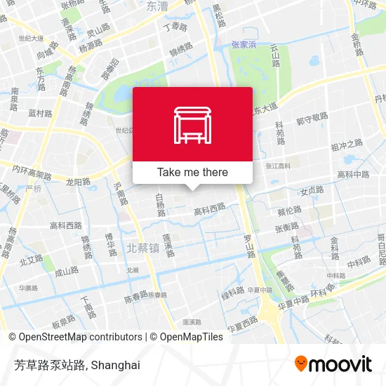 芳草路泵站路 map