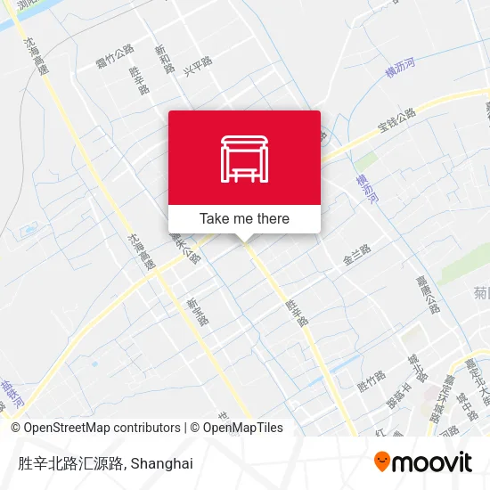 胜辛北路汇源路 map