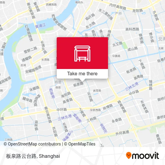 板泉路云台路 map