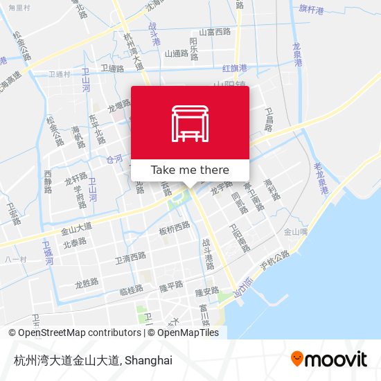 杭州湾大道金山大道 map