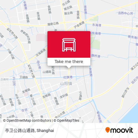 亭卫公路山通路 map
