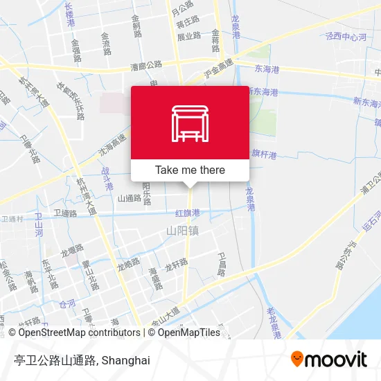 亭卫公路山通路 map