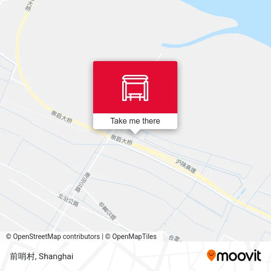 前哨村 map