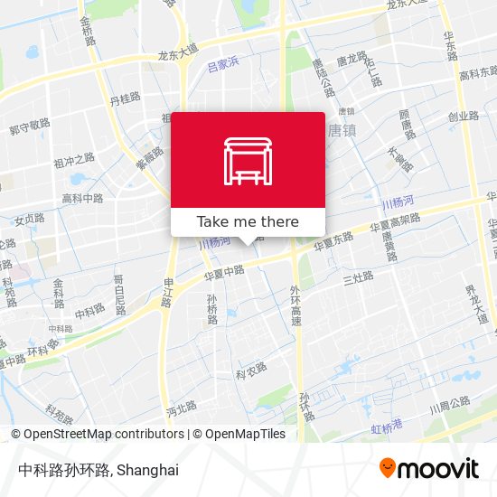 中科路孙环路 map