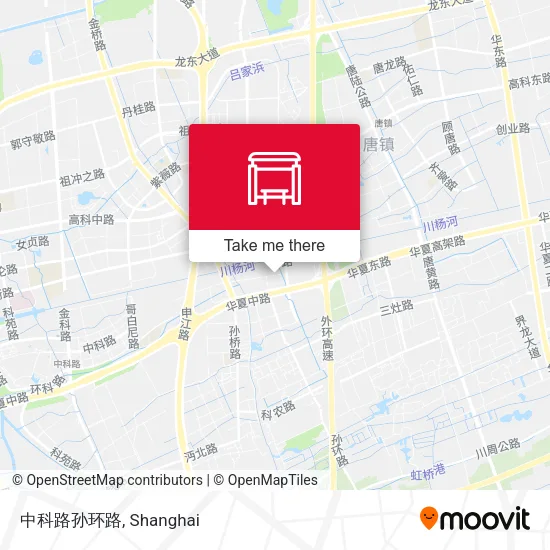 中科路孙环路 map