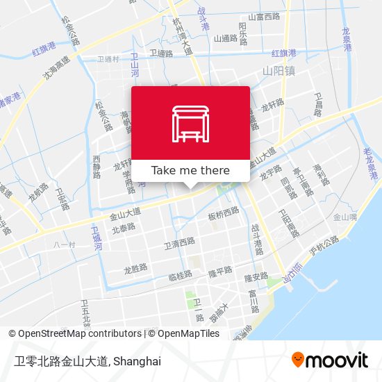 卫零北路金山大道 map