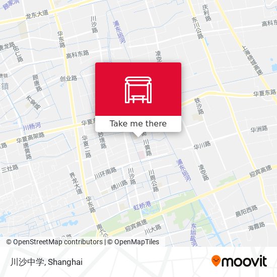 川沙中学 map