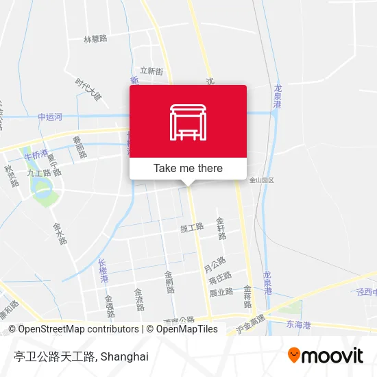 亭卫公路天工路 map