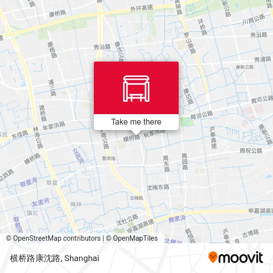 横桥路康沈路 map