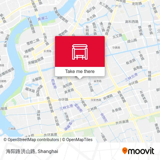 海阳路洪山路 map