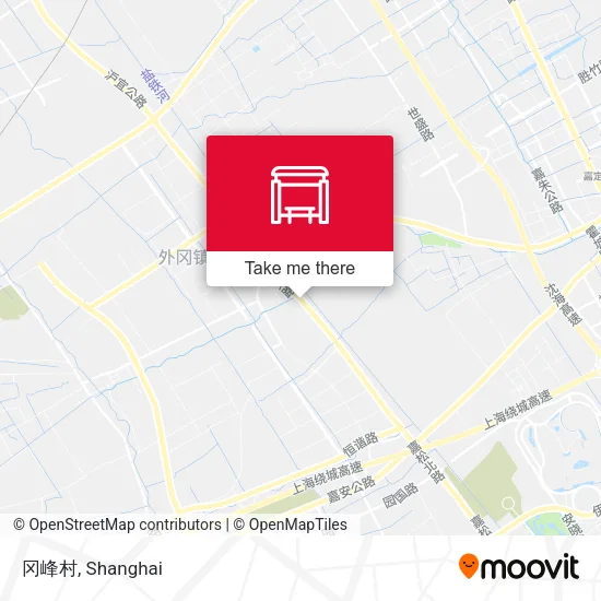 冈峰村 map