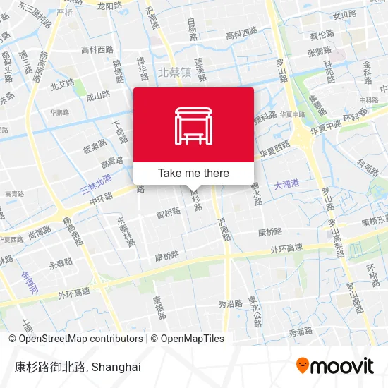 康杉路御北路 map