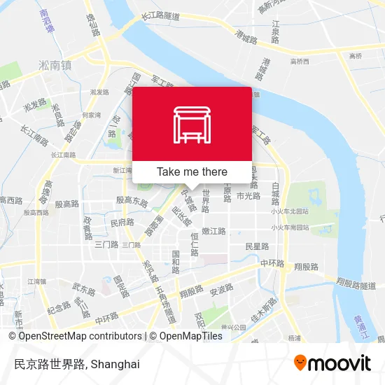 民京路世界路 map