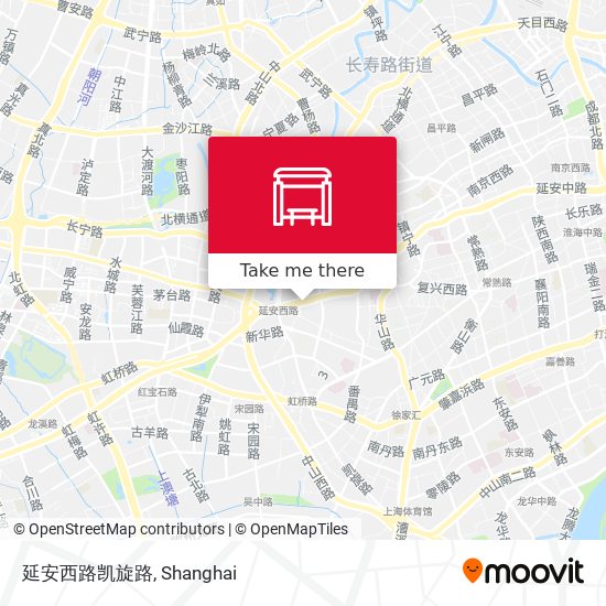 延安西路凯旋路 map