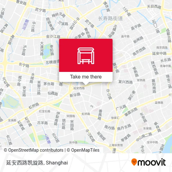 延安西路凯旋路 map