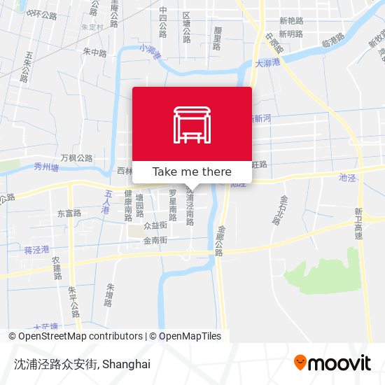 沈浦泾路众安街 map