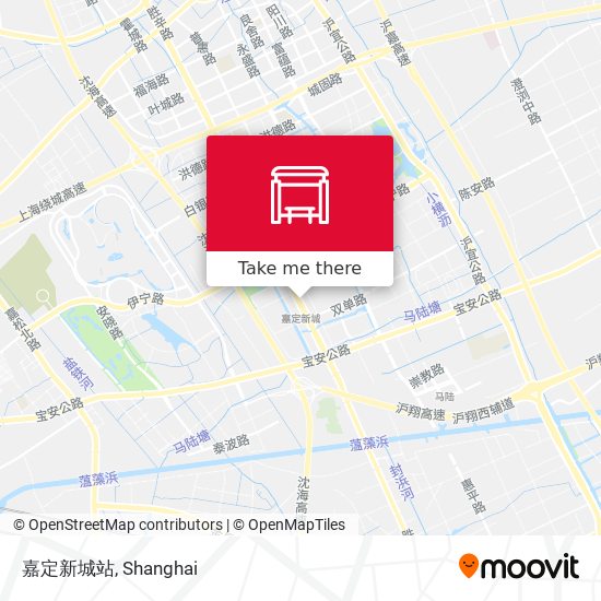 嘉定新城站 map