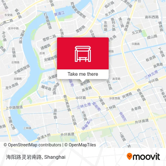 海阳路灵岩南路 map