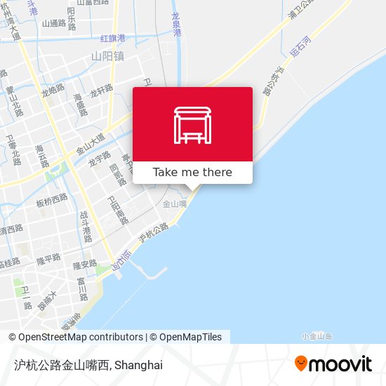沪杭公路金山嘴西 map