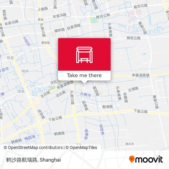 鹤沙路航瑞路 map