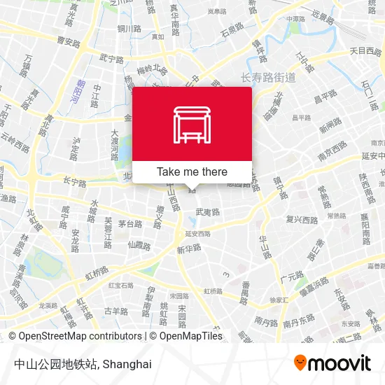 中山公园地铁站 map