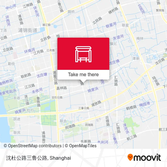 沈杜公路三鲁公路 map