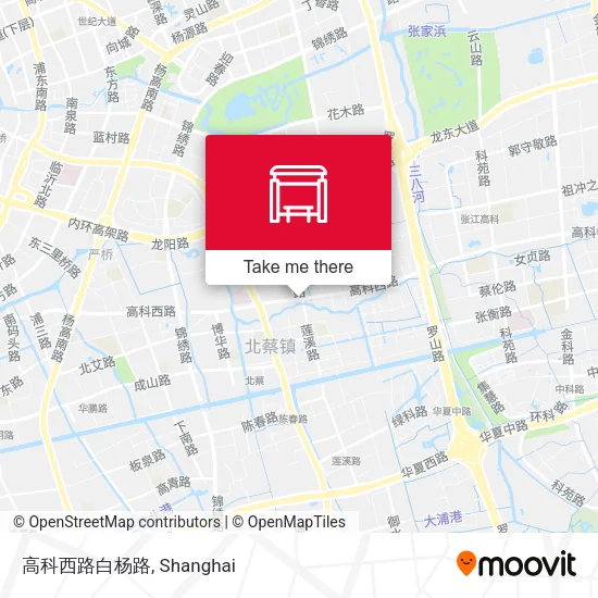 高科西路白杨路 map